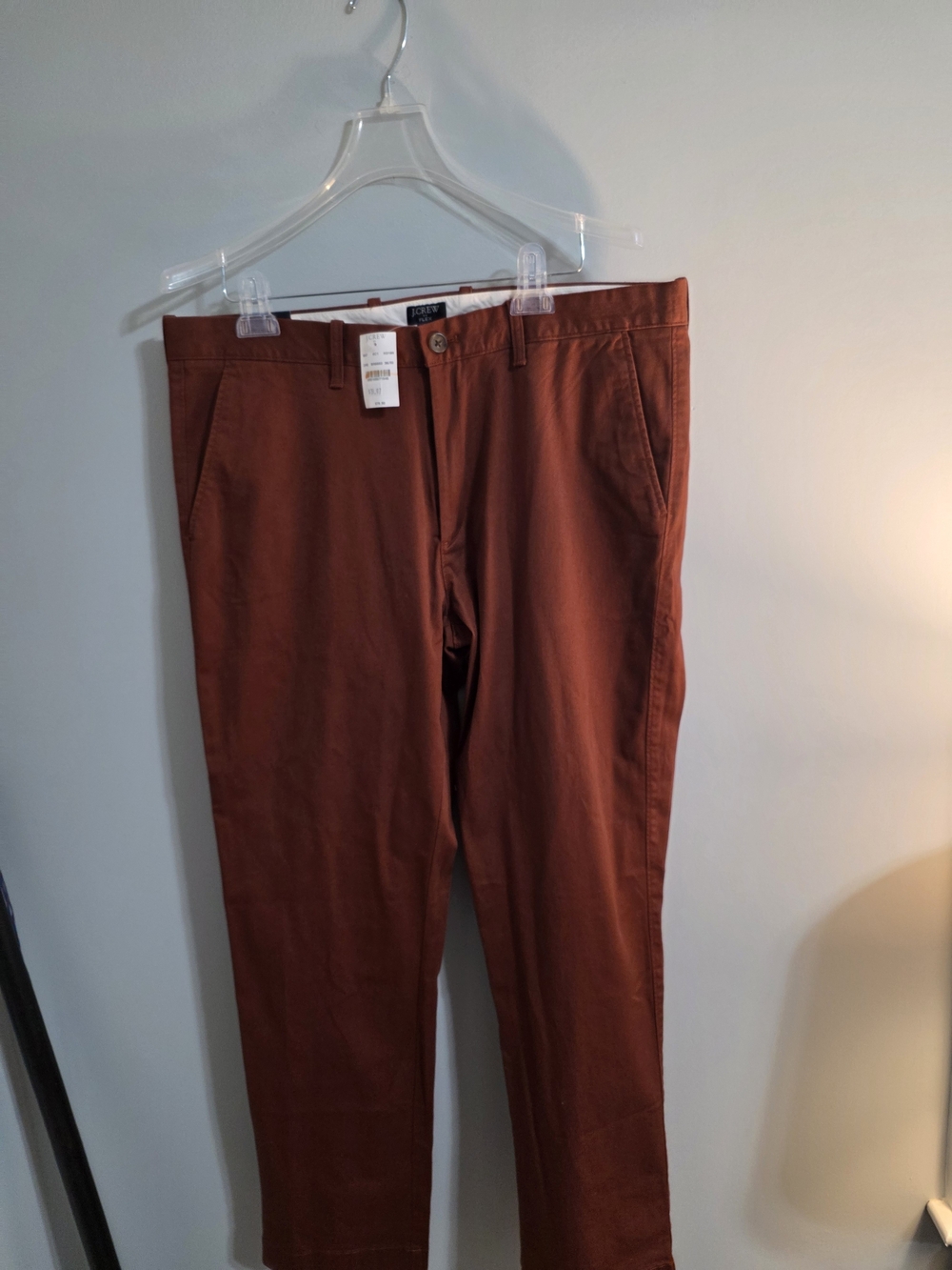 J. Crew Men's Straight Chinos — Burnt Orange